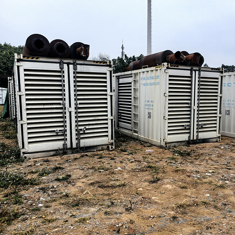 两台500KW玉柴840发电机组出售+并网控制+无锡斯坦福电机+全铜水箱-2019年出厂