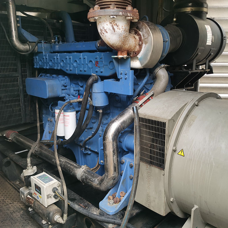 两台500KW玉柴840发电机组出售+并网控制+无锡斯坦福电机+全铜水箱-2019年出厂