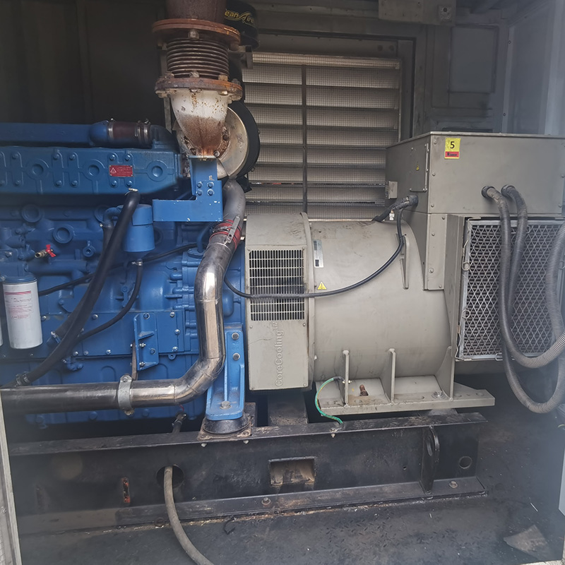 500KW玉柴二手静音款发电机组销售+并网控制+无锡斯坦福电机+全铜水箱-2019年出厂